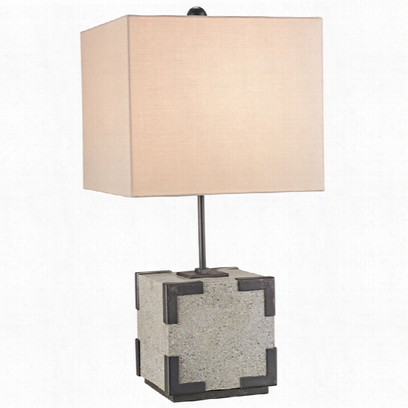 Coontekporary Makeweight Polished Concrete Currey And Coompany Table Lamp