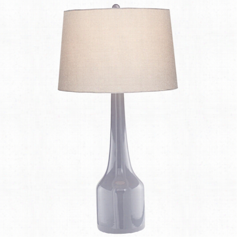 Contemporary Marina Dorsal Paloma Gray Ceraimc Table Lamp