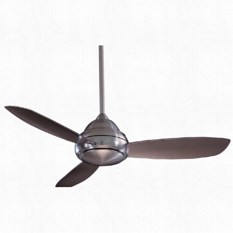 Contemporary Minka Aire Concept I Ceiling Fan - 52"" Brushed Nickel