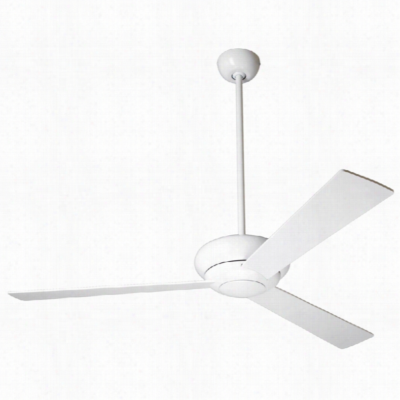 Contemporary Modern Fna Altus Ceiling Fan - 5 2"" Gloss White