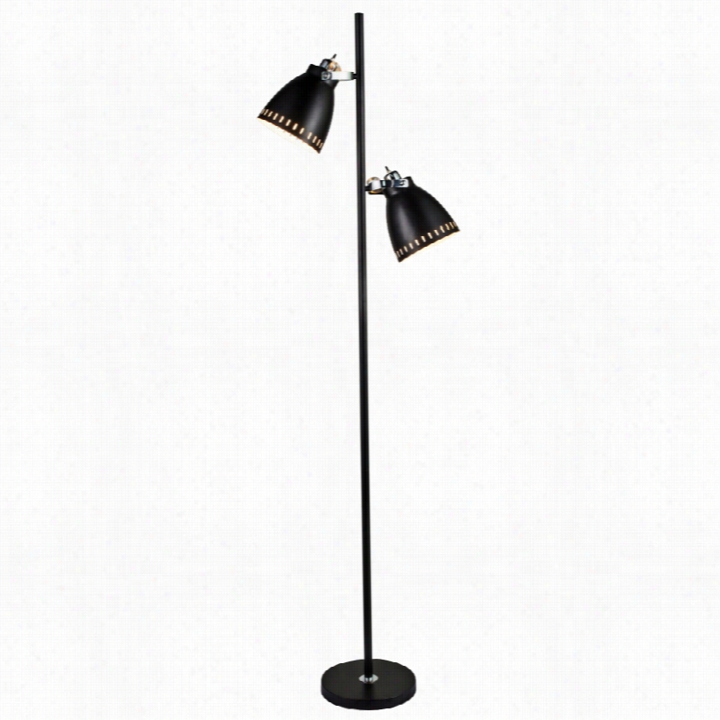 Contemporary Parkton Matte Lackm Etal 68 1/z-inch-h Floor Lamp