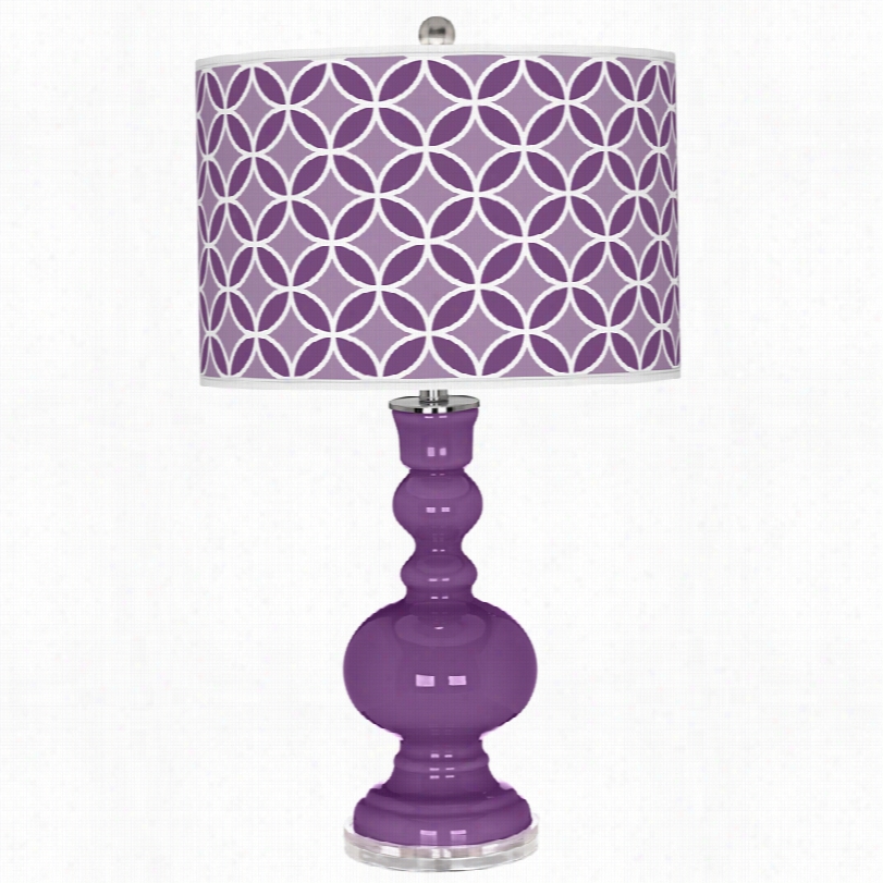 Co Ntemporary Passiontae Purple Glass Color Plus Apothecary Table Lamp