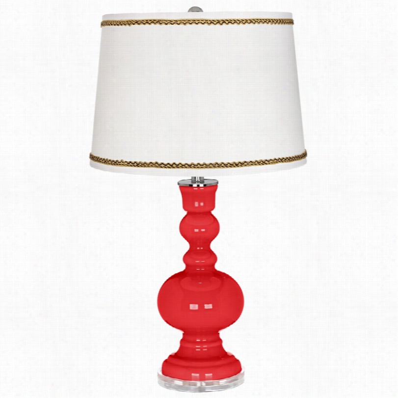 Contemporary Poppy Re Apoothecary Table Lamp Wth Twsit Scroll Trim