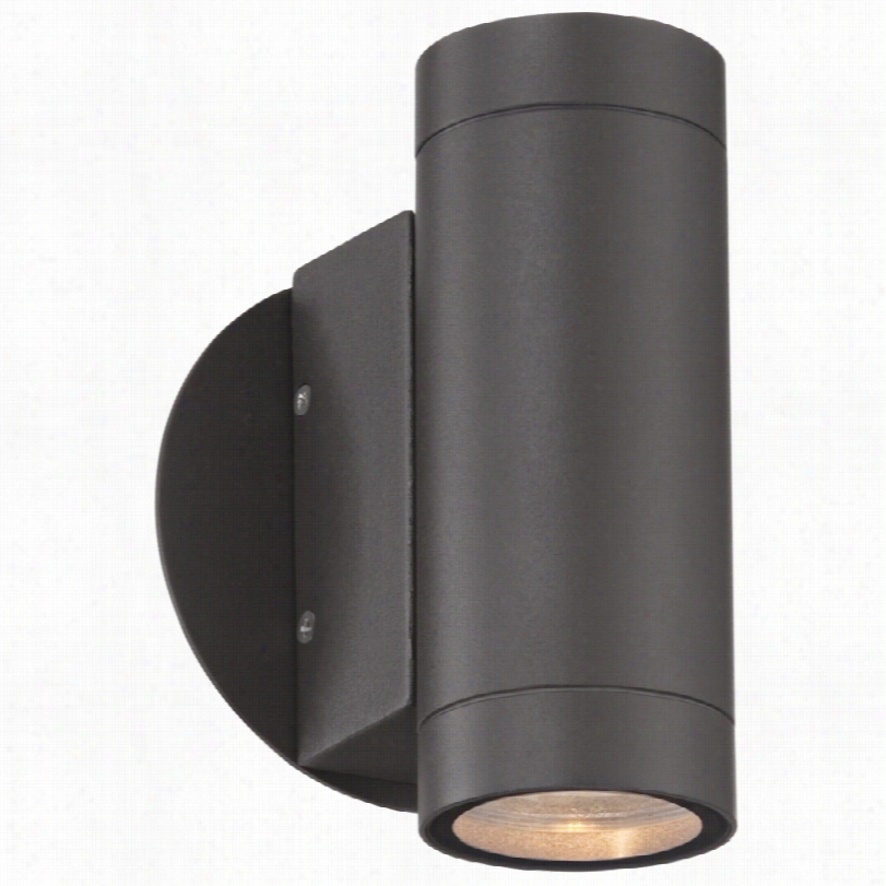 Contemporary Possin1 Euro  Matte Bronze 6 3/4-inch-h Wall Light