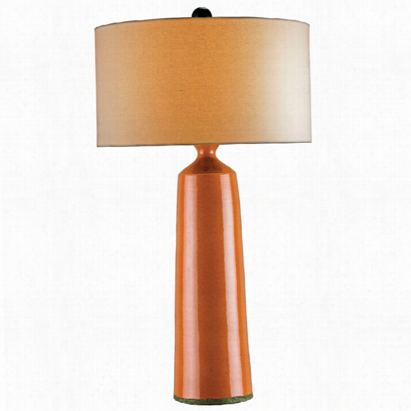 Contemporary Prideaux Pumpkin Crackle Currey And Company Table Lamp