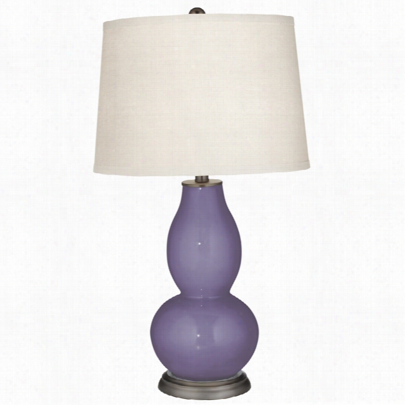 Contemporary Purple Haze Double Gourd 29 1/2-inch-h Table Lamp