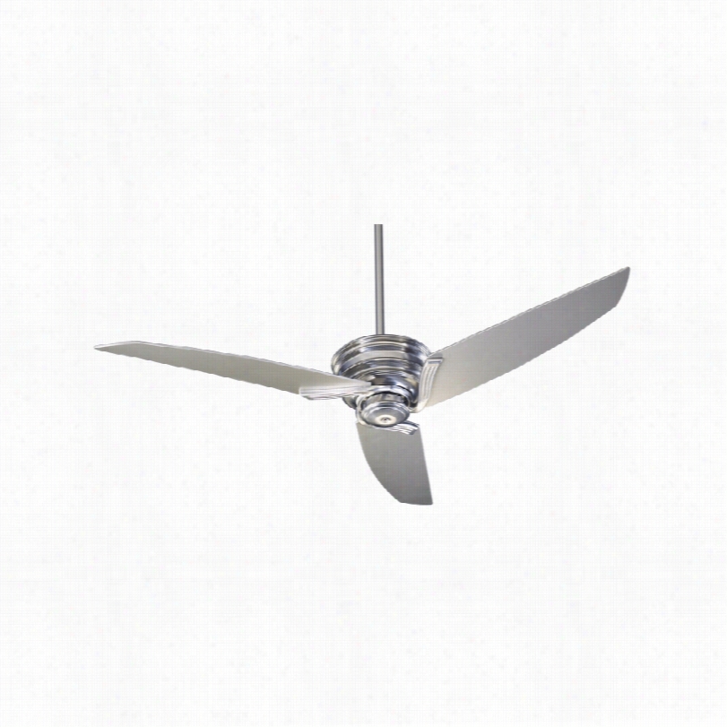 Contemporary Quorum Nova Ceiling Fan - 56"" Brushed Nickel