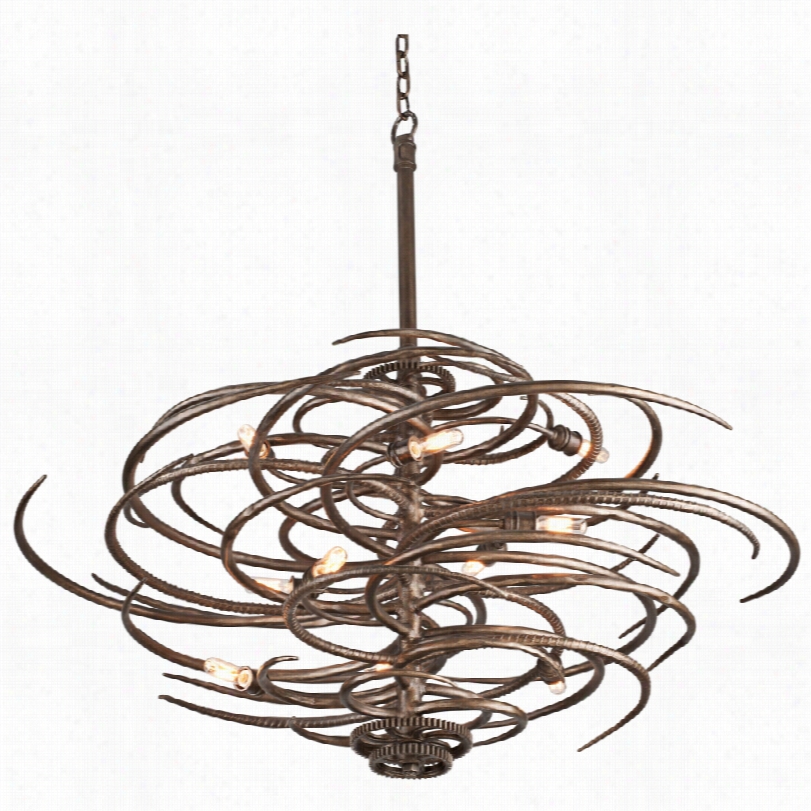Contemporary Revolution Collection Bronze 44-inch-w Pendant