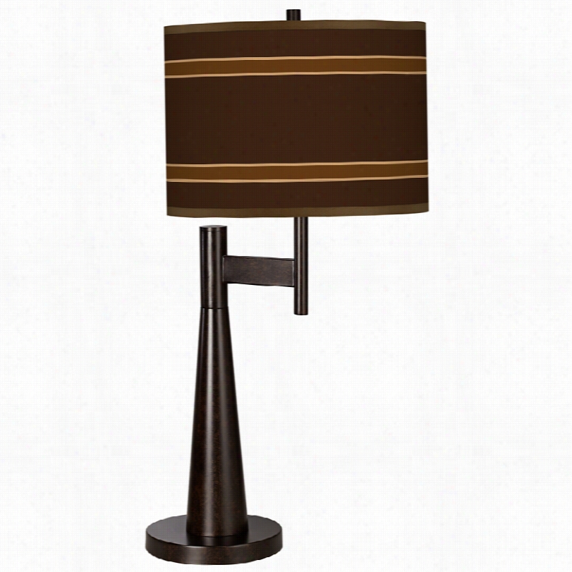 Cotnemporary Saratoga Stripe Gic Lee Novo 31-inch-h Table Lamp