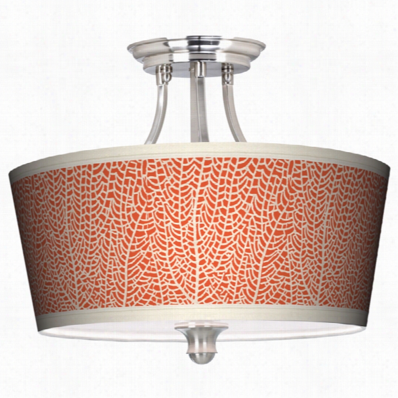 Conntemporary Sg Seafan Coral Art Shade 18-inch-w Ceiling Light