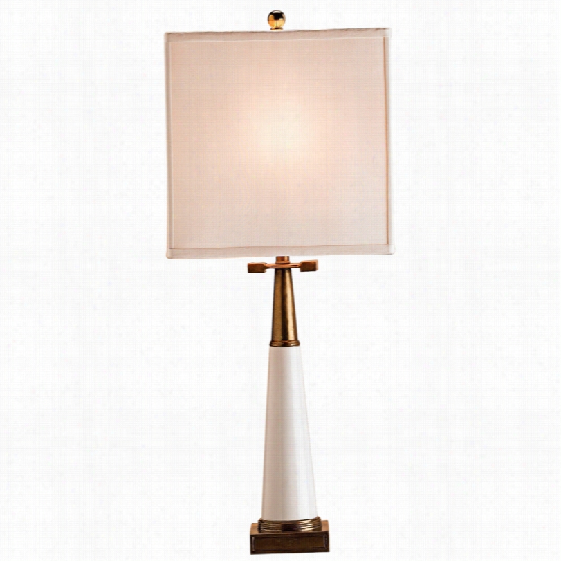 Contemporary Signature White Porcelain Currey  And C Ompany Table Lamp