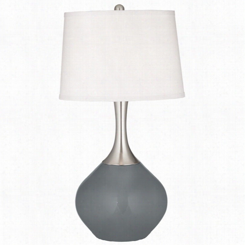 Contemproary Software Spencer Gray 31-inch-h Table Lamp