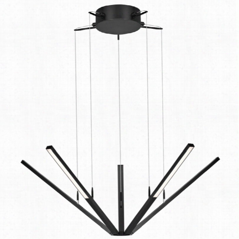 Contemporary Sonneman Stafrlex   Black Moedrn Led Pendant Light