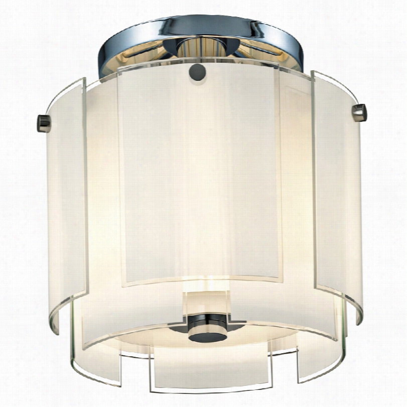 Contem Porary Sonnem An Velo 13&qquot;"w Polished Chrome Ceiling Light