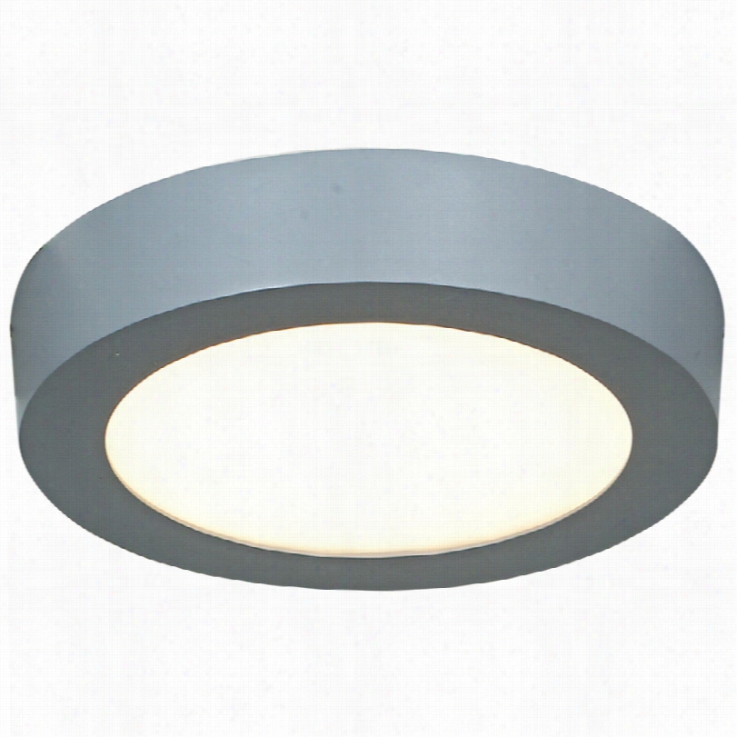 Contemporary Strike Modern Silver Looww-profilee Ronud Led Ceiling Light