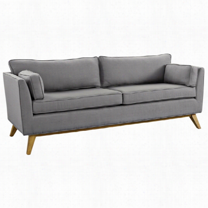 Contemporary Sussex Light Grey Contemporary Upholsteed Sofa