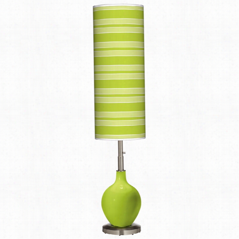 Contemporary Tenders Hoots Wih Bold Stripe Contempoary Floor Lamp