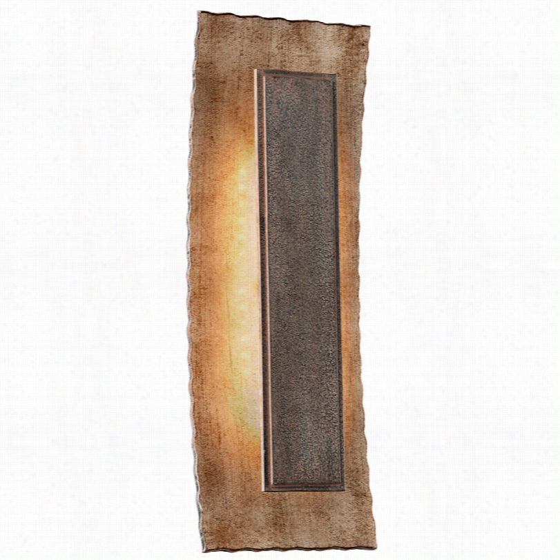 Contemporary Try Ginza Warm Silver With Bronze Led Wall Sconce