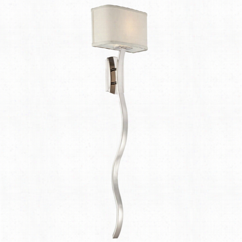 Contemporary Uptown Holita Silver 47 1/2-inch-h Quoizel Wall Sconce