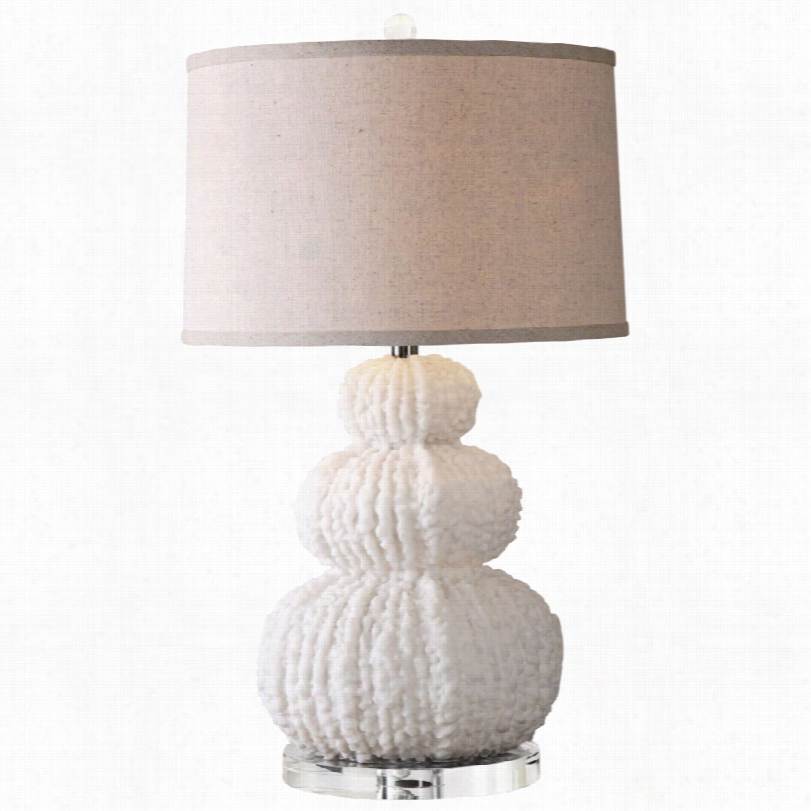 Contemporary Utermost Fontanne Shell Ivory 27 1/2-inch-h Tabe Lamp