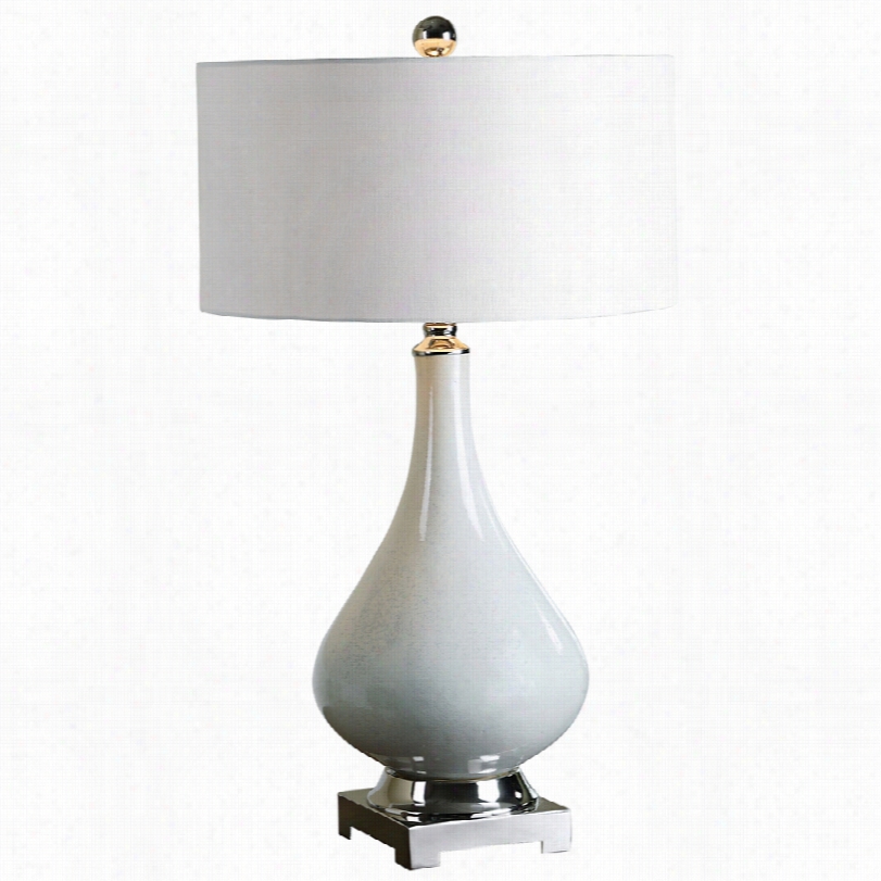 Contemporary Uttermost Helton Aged Ivory 30-inch-h Table Lamp