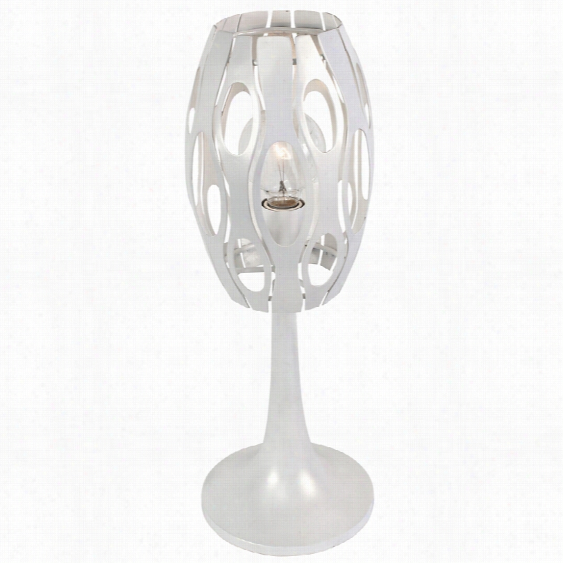 Cnotemmporary Varaluz Masquerade Pearl White Moder 20-inch-h Table Lamp