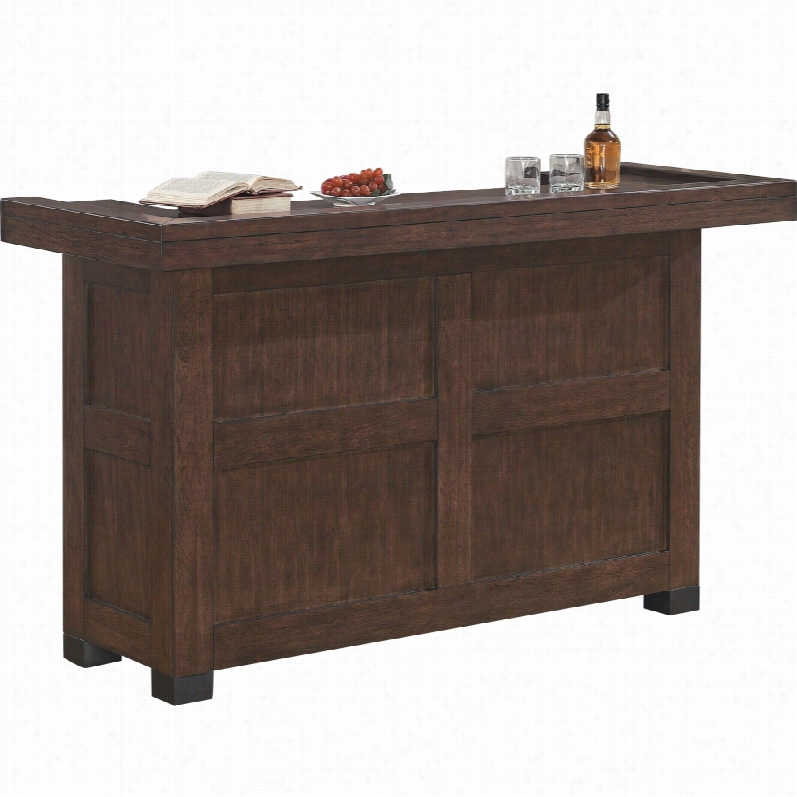 Contemporary Verano Old World Sabl Ewood Transitiional Bar Cab Inet