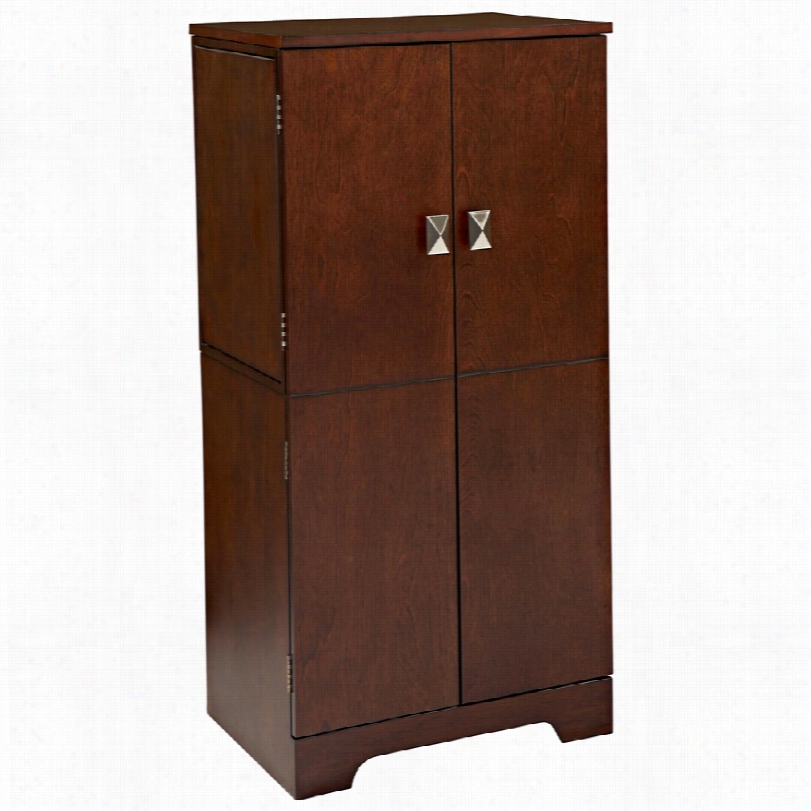 Contemporary Victoria 4-drawr Espresso Jewelry Armoire