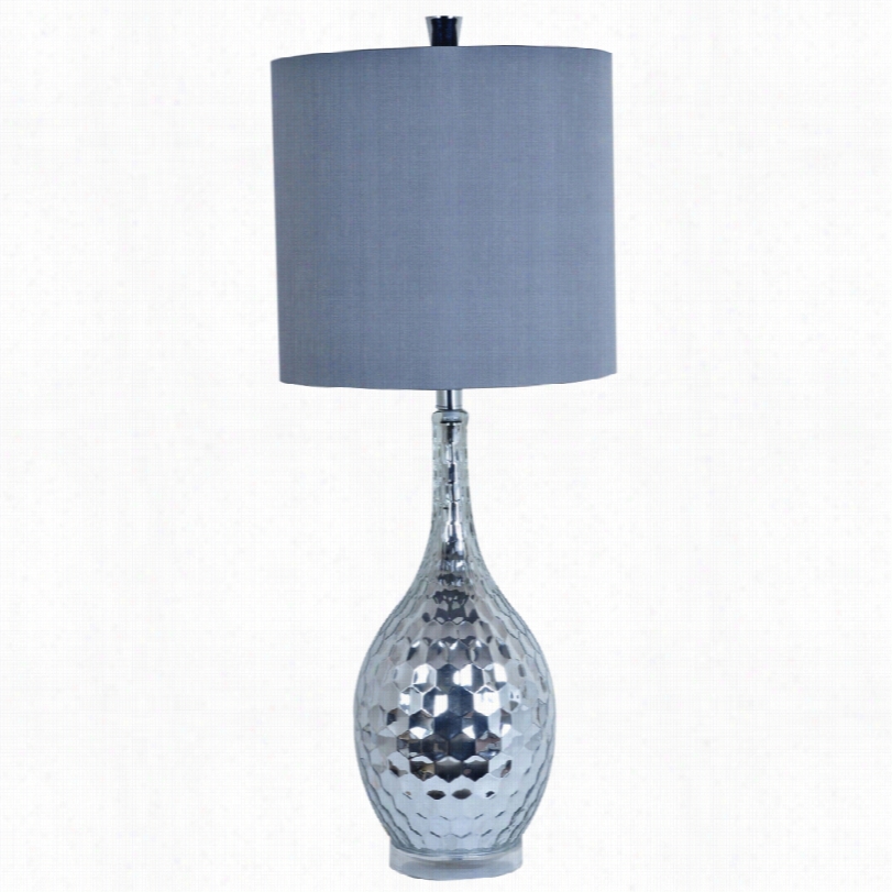 Contemporzry Zurich Mercury Glass Crestview Collection Table Lamp