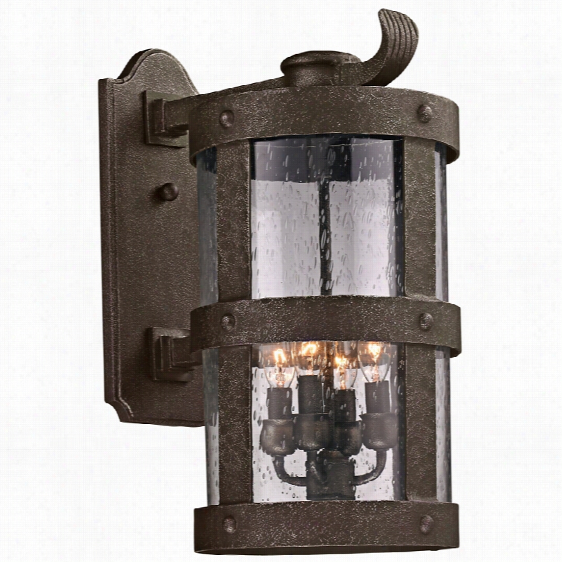 Transitional Barbosa Bronez 19 1/2-inch-h Exterior Wall Light