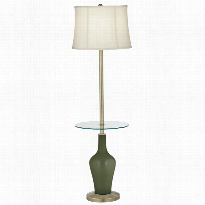 Transitional Color Plus␞ Accent Secret Garden Glass Floor Lamp