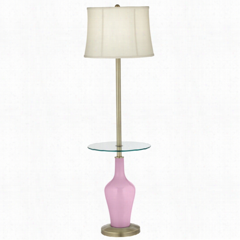 Transitional Color Plus␞ Anya Pink Pansy Accent Floor Lamp
