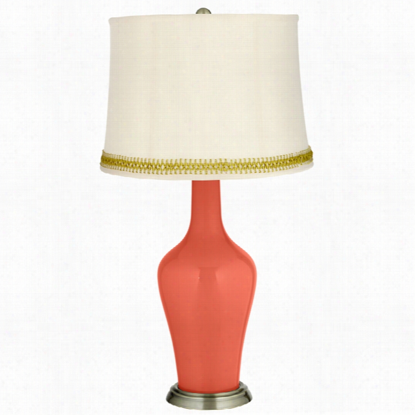 Transitional Koi And Open Weave Trim 32 1/4-incn-h Anya Table  Lamp