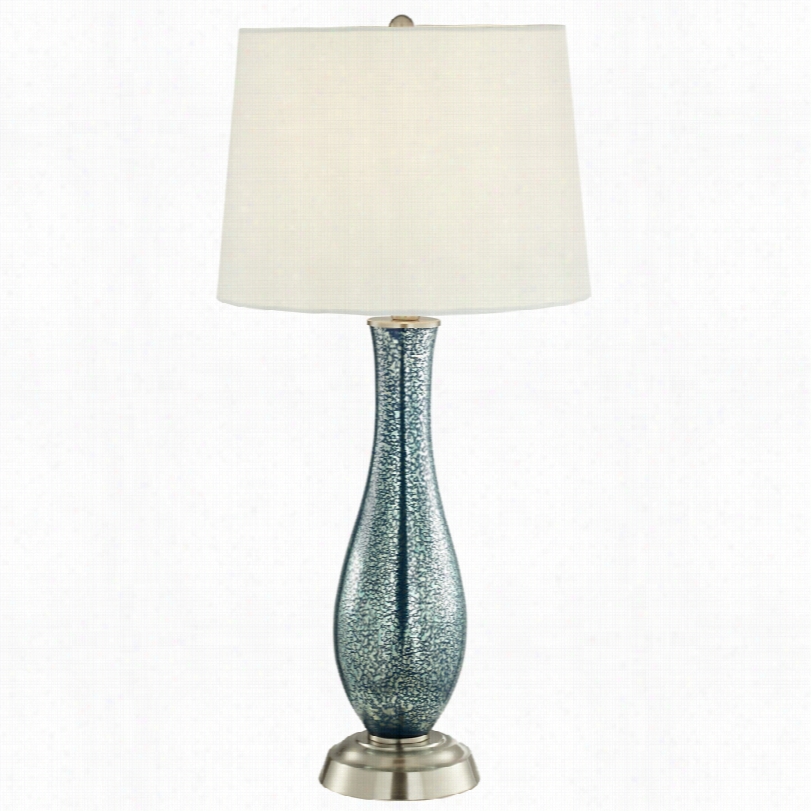 Transitional Llana Blue Glass 28 3/4-inch-h Table Lamp