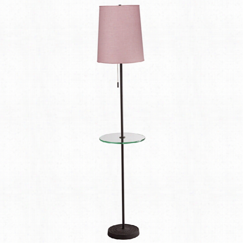 Transitional Lights Up! Zoe Ose Tweed Floor Lamp