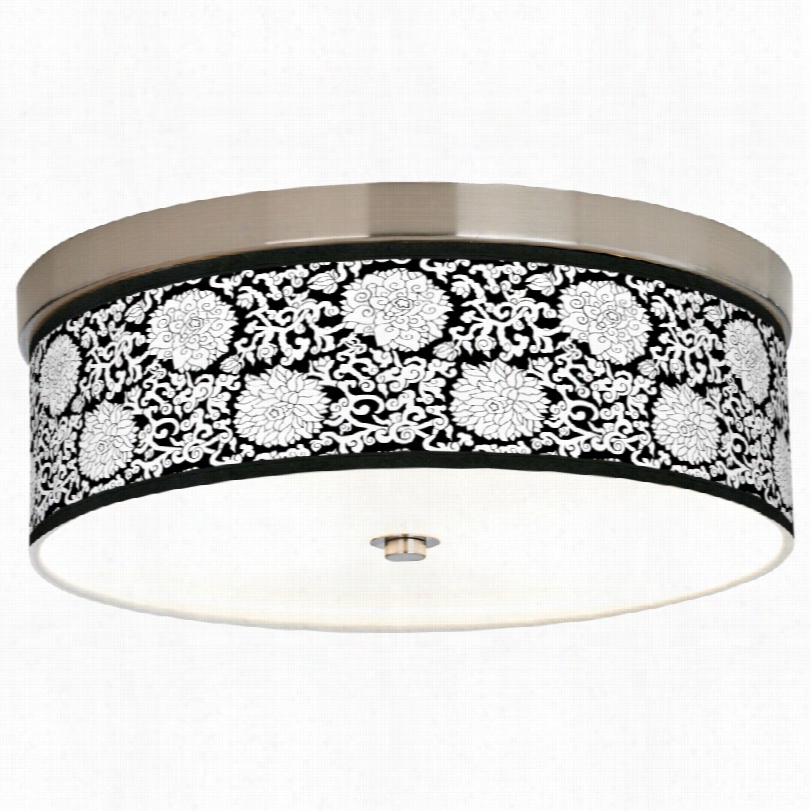 Transitional Sdedling Blossom Giclee Ceiling Light