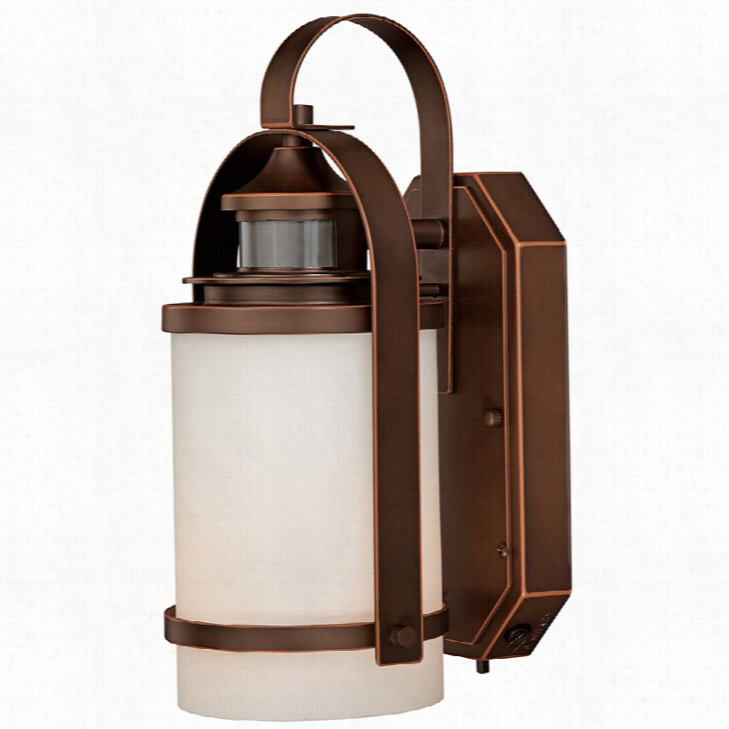 Transitional Weston  Smart Lighting Bronze Outdoor Wall Light