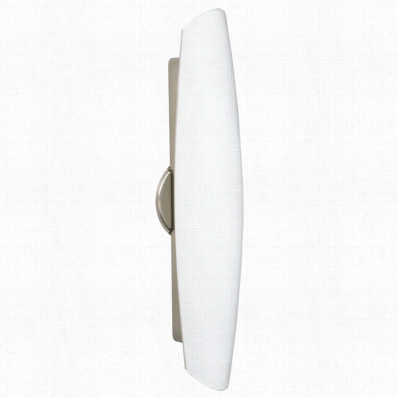 Contemporary Aer Opal Glass Sat In Nickel 21-inch-h Besa Sconce