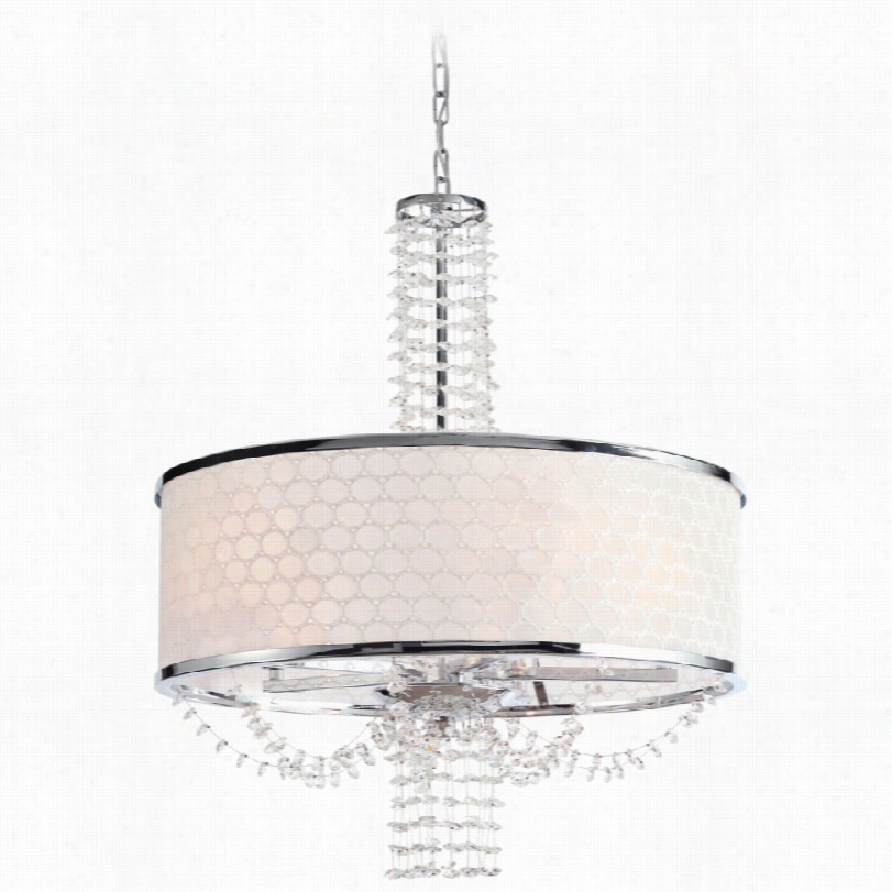 Contempporary Allure Chrome With Crystal 20-inch-w Crystorama Chandelier