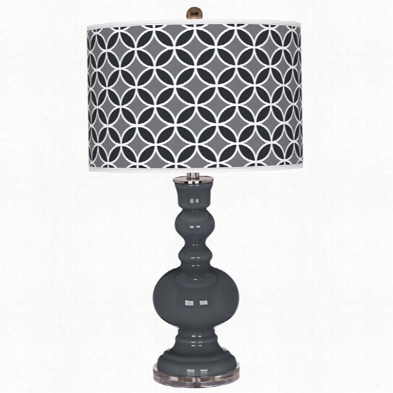 Contemporary Black Of Night P Attenr 30-inch-h Color Plus Table Lamp