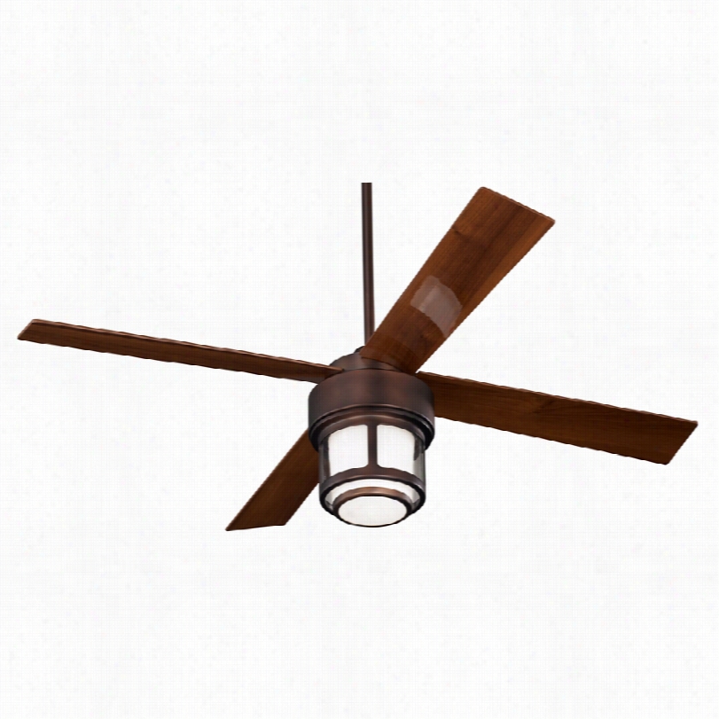 Contemporary Casa Vieja Tercel Outdoor Ceiling Fan  - 52"" Bronze