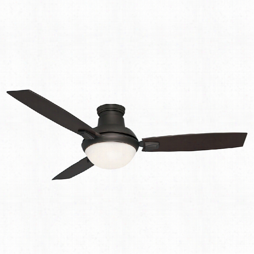 Contemporary Casablanca Verse Dual Mount Ceilohg Fan - 44"" Maiden Br Onze