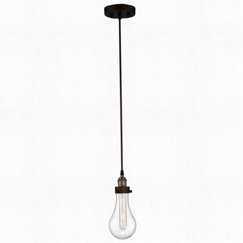 Conttemporary Coleman Rust Hanging Glass Globe 1 3/4-inch-h Mini Pendant