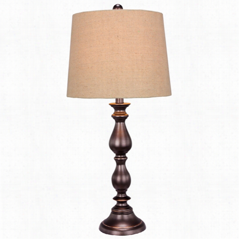 Contemporary Collins Old English Metal 27-inch-h Table Lamp