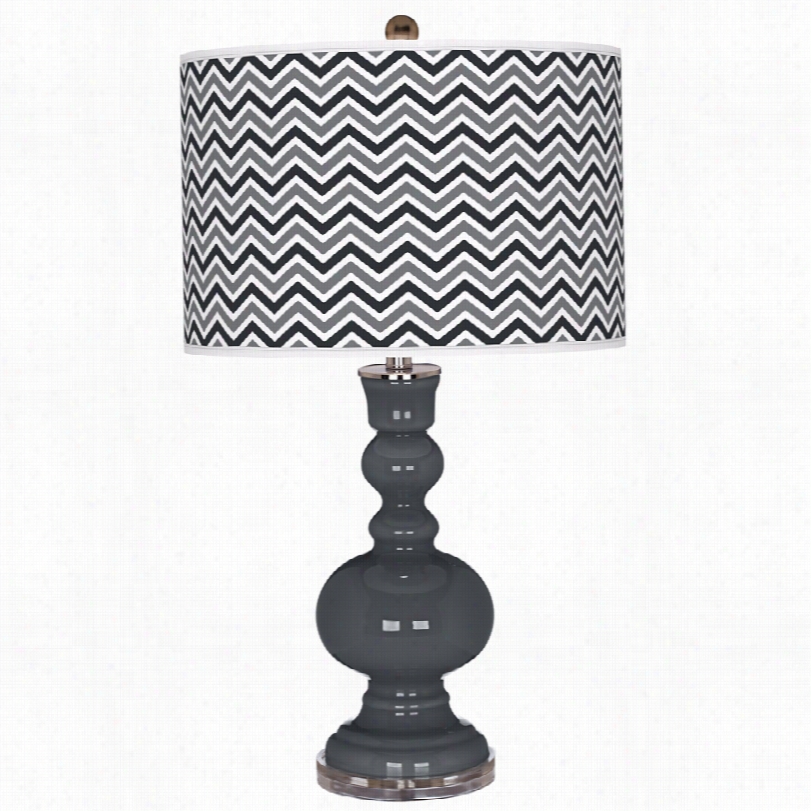 Contemporrary Color Plus Black Of Night Glass 30-inch-h Table Lamp
