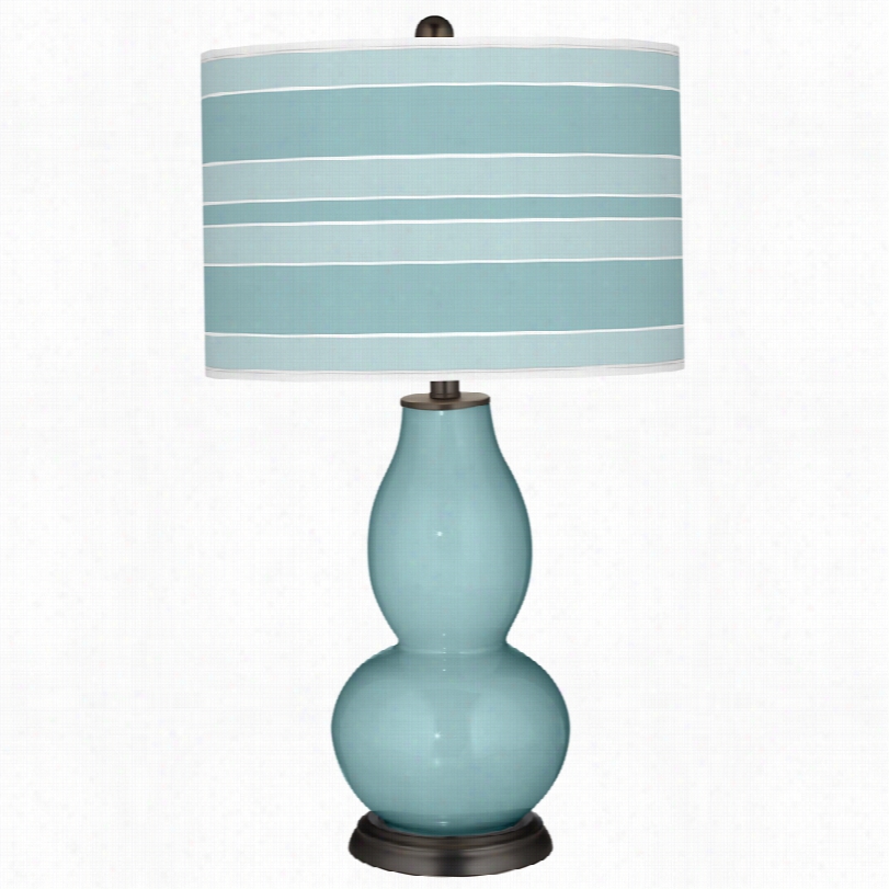 Contemporary Color Plus Raindrop Confident Stripe 29 1/2-inch-h Table Lamp