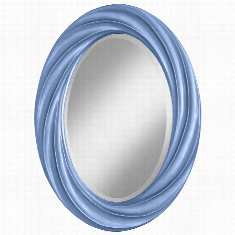 Contemporary Color Plus Tempest Metallic Twist Oval All Mirror-22x30