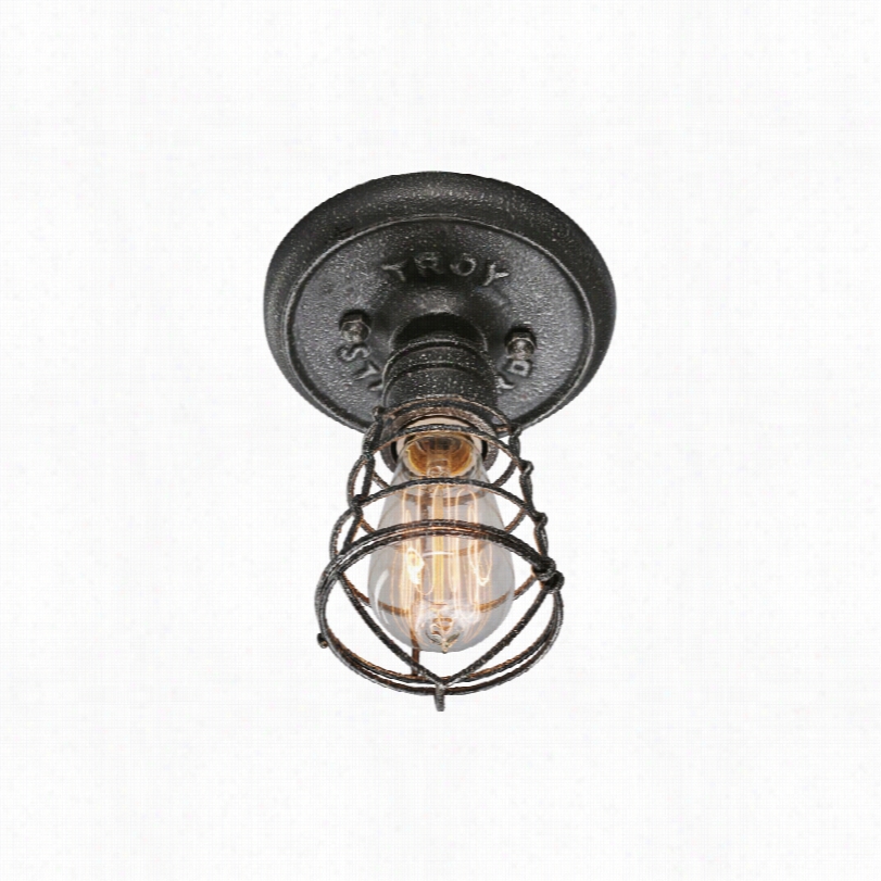Contemporary Condui T Old Silevr 6-inch-w Ceiling Light
