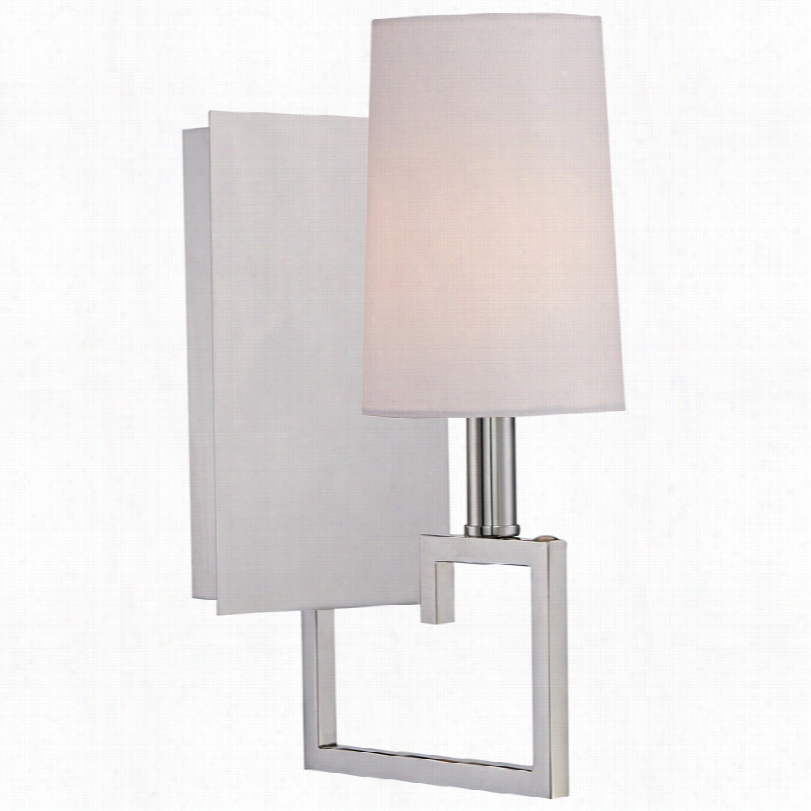 Contemporary Crystorama Westwood Nickel 13-inch-h 1-light Wall Sconce