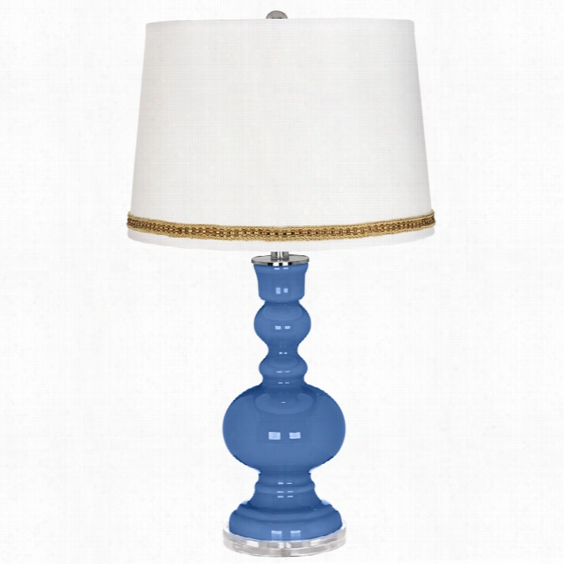 Contemporary Dazzle Apothecary 30-inch-h Table Lamp With Plait Trim